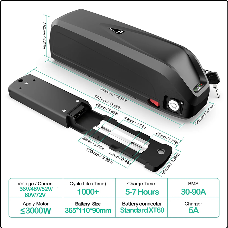 72v ebike battery 3000w 60ah e - огляд і ціна Electric Bicycle Battery 72V 30Ah