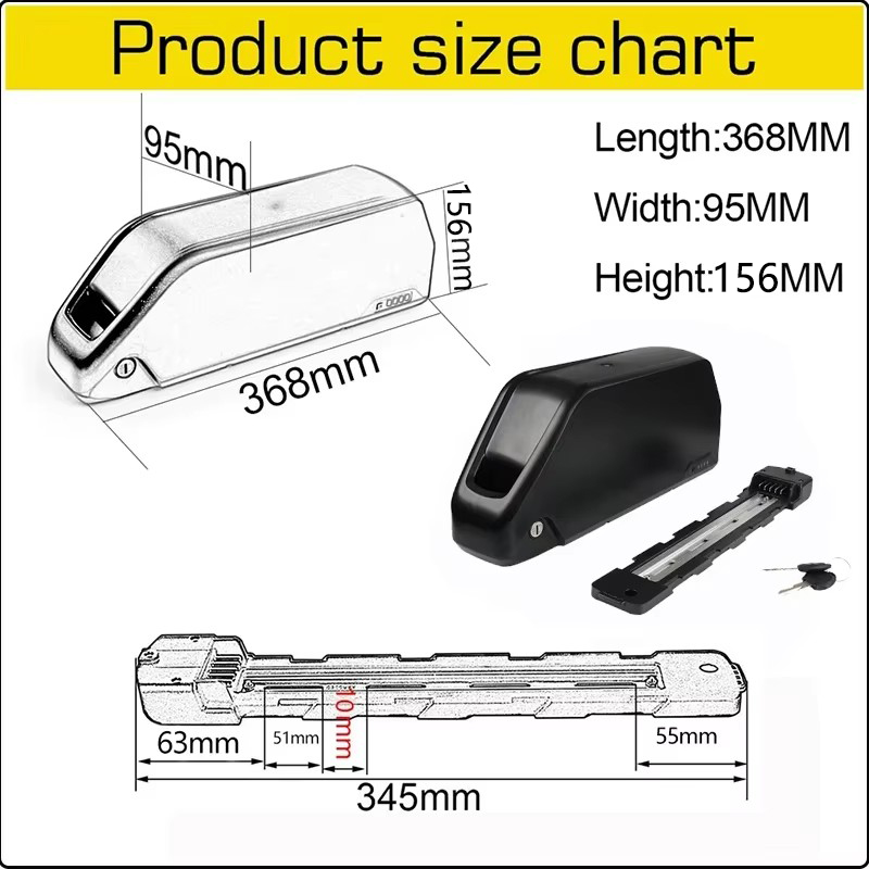 E bike cham-rider 36v 48v 52v  - огляд і ціна Electric Bicycle Battery 72V 30Ah